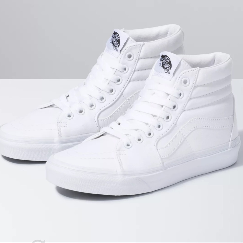 White Hightop Vans